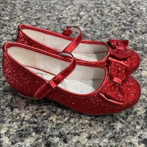 Glittery Red Dress Shoes for Kids
